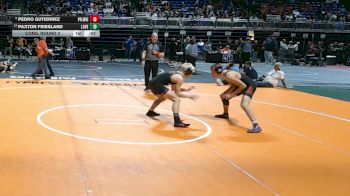 5A 120 lbs Cons. Round 2 - Pedro Gutierrez, Pflugerville Weiss vs Paxton Friesland, Lucas Lovejoy