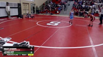 84 lbs Quarterfinal - Brady Haskins, Cherry Creek Wrestling Club vs Jayden Hipp, Toro World Club