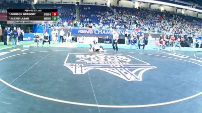 Girls-140 lbs Champ. Round 1 - Alexis Lazar, Brighton (Girls) vs Addison Gregory, Otsego (Girls)