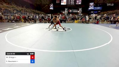 157 lbs Cons 64 #2 - Michael Ortega, IN vs Camden Baumann, IN