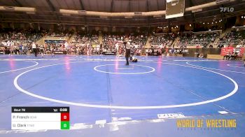 64 lbs Quarterfinal - Parker French, Bear Cave vs Uzziah Clark, Team Tulsa Wrestling Club