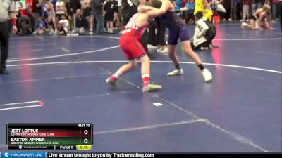 112 lbs Cons. Round 2 - Jett Loftus, Lo-Ma Youth Wrestling Club vs Easton Ammer, Greater Heights Wrestling-AAA