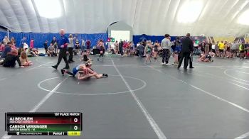 88 lbs Finals (2 Team) - AJ Bechlem, Highland Hornets vs Carson Wissinger, Dayton Bandits