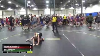 49 lbs Round 5 (6 Team) - Joey Graham, Indiana Outlaws vs Immanuel Morales, American Gladiators-Red