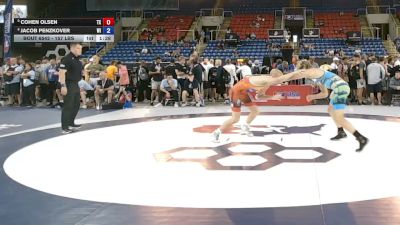 157 lbs Champ. Rd Of 16 - Cohen Olsen, Texas vs Jacob Penzkover, Wisconsin