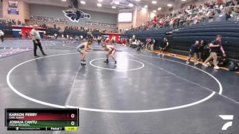 144 lbs Cons. Round 3 - Karson Perry, Carl Albert vs Joshua Cantu, Frisco Memorial