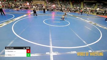 58 lbs Semifinal - Jordan Skodak, Simmons Academy Of Wrestling vs Garrett Raley, Scorpions