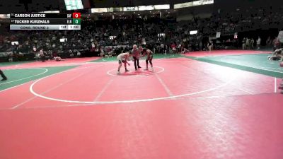 126 lbs Cons. Round 3 - Carson Justice, SAF2 vs Tucker Kurzhals, ELR1