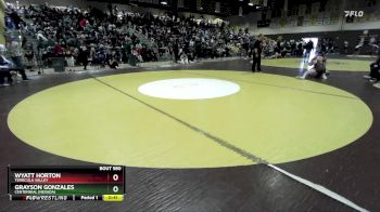 150 lbs Cons. Round 2 - Wyatt Horton, Temecula Valley vs Grayson Gonzales, Centennial (Nevada)