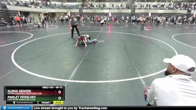 66-72 lbs Round 5 - Paisley McKelvey, Lancaster Wrestling Club vs Alisha Genore, Milton Monsters Wrestling Club