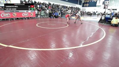 125 lbs Cons. Semi - Sussette Bell, Etiwanda vs Lei`ani Jaime, San Dimas