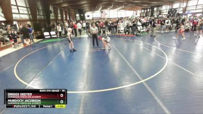 78 lbs Semifinal - Driggs Deeter, Sanderson Wrestling Academy vs Murdoch Jacobson, Sanderson Wrestling Academy