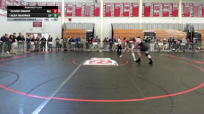 285 lbs Quarterfinal - Oliver Knight, Wellesley vs Alex Bajoras, Saint John's Prep