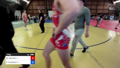 170 kg Semifinal - William Henckel, Blair Academy vs Christopher Crawford, Wyoming Seminary
