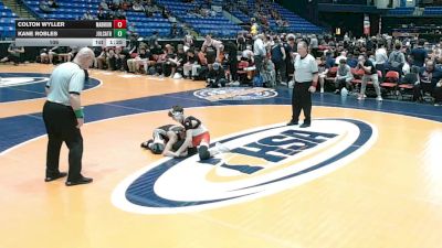106 lbs Quarterfinals (8 Team) - Kane Robles, Joliet (Catholic Academy) vs Colton Wyller, Aurora (Marmion Academy)