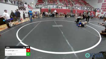 46 lbs Consolation - Nash Leisinger, Choctaw Ironman Youth Wrestling vs Jason Easley, Division Bell Wrestling