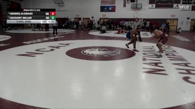 184 lbs Cons. Semi - Sedeeq AlObaidi, UW - La Crosse vs Zachary Miller, Johnson & Wales