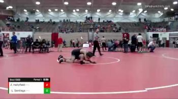 152 lbs Quarterfinal - Leonardo Santiago, Penn High School vs Zymarion Hollyfield, Penn