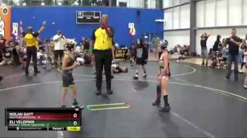 49 lbs Round 3 (6 Team) - Levi Kaufman, Backyard Brawlers vs Leo Rieson, Midwest Xtreme Wrestling