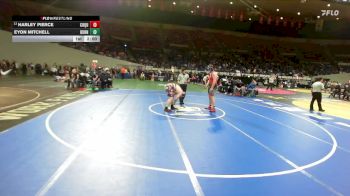 3A Boys 285 lbs Champ. Round 1 - Harley Pierce, Coquille Boys vs Eyon Mitchell, Burns Boys