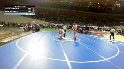 3A Boys 285 lbs Champ. Round 1 - Harley Pierce, Coquille Boys vs Eyon Mitchell, Burns Boys