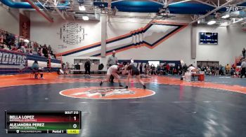 105 lbs Cons. Round 2 - Alejandra Perez, Naperville (Central) vs Bella Lopez, Naperville (Central)