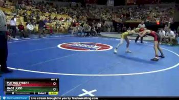 106 lbs Cons. Round 2 - Gage Judd, Versailles vs Mattox Sybert, North Andrew