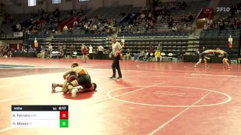 141 lbs Consi Of 8 #2 - Anthony Ferraro, Edinboro vs Hunter Mason, Virginia Tech