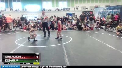 52 lbs Quarterfinal - Josiah Bickford, Okeechobee Wrestling Club vs Cru Babcock, Brawler Elite