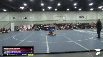 122 lbs Placement Matches (16 Team) - Angelina Cassioppi, Illinois vs Leiannah Landreth, Kansas