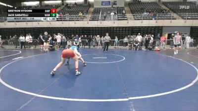118 lbs 3rd Place - Greyson Hydorn, Hampstead vs Jack Sabatelli, Warwick