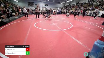 73 lbs Consi Of 8 #2 - Klay Adams, Miami Takedown Club vs Ean Howard, Vinita Kids Wrestling
