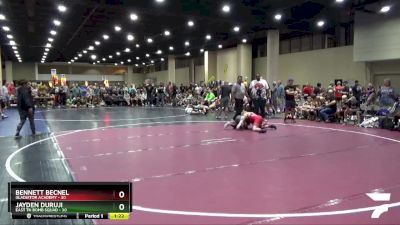 95 lbs Round 3 (6 Team) - Bennett Becnel, Gladiator Academy vs Jayden Duruji, East TN Bomb Squad