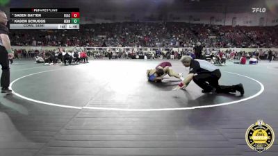 B3A-138 lbs Cons. Semi - Saben Batten, Blackwell vs Kason Scruggs, Hennessey