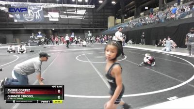 46 lbs Quarterfinal - Gunner Strobel, Alpha Academy vs Averie Cortez, U Town Hammers