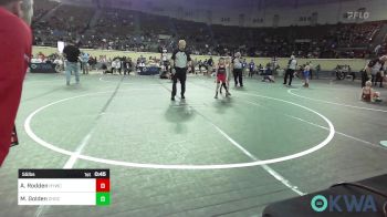 55 lbs Semifinal - Ayden Rodden, Hilldale Youth Wrestling Club vs Maddox Golden, Choctaw Ironman Youth Wrestling