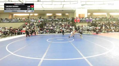 107 lbs Final - Selena Batres, Jonathan Law vs Jocelyn Sanchez, Bridgeport Co-op