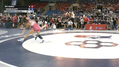 100 lbs Cons. Semis - Sky Ramos, Hawaii vs Maisie Elliott, Washington