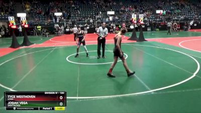 130 lbs Cons. Round 1 - Josiah Vega, Unattached vs Tyce Westhoven, LCW3