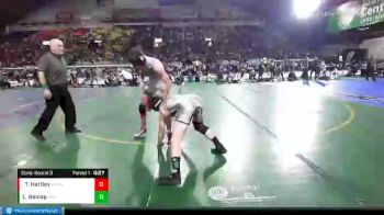 3A 152 lbs Cons. Round 3 - Tanner Hartley, American Falls vs Levi Belnap, Snake River