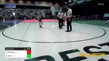 90 lbs Round Of 16 - Lauren Garrison, Ogden's Outlaws Wrestling Club vs Joely Hunt, Vian Wrestling Club
