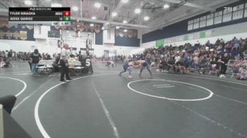 138 lbs Champ. Round 3 - Jesse QUiroz, Lab Academy vs Tyler Hiraoka, John W. North High School