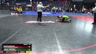 134 lbs Cons. Semi - Austin Bielski, Elevate Wrestling Academy vs Trent Watson, Englewood Live Wire WC