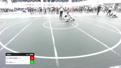 88 lbs 3rd Place - Anzor Archvadze, Savage House WC vs Noah Lira, Inland Elite WC