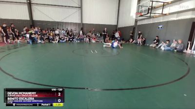 120 lbs Cons. Round 4 - Devon McManemy, Auburn Area Wrestling Club vs Benito Escalera, CNWC Concede Nothing Wrestling Club