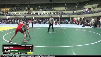 95 lbs Cons. Round 3 - Quincy Fox, Riceville vs Callan Shelstad, Centennial