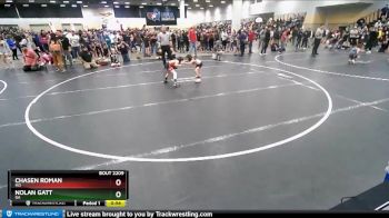 49 lbs Quarterfinal - Nolan Gatt, GA vs Chasen Roman, MO