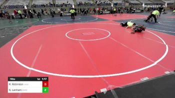 74 lbs Rr Rnd 1 - Raif Robinson, LaJunta Growlers vs Sloan Lanham, Randal Youth WC