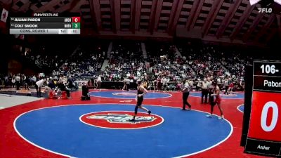 106-6A Cons. Round 1 - Julian Pabon, Archer vs Colt Snook, North Forsyth