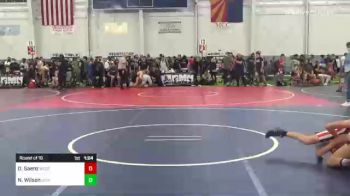 102 lbs Round Of 16 - Devin Saenz, Western Slope Elite vs Nolan Wilson, Grindhouse WC